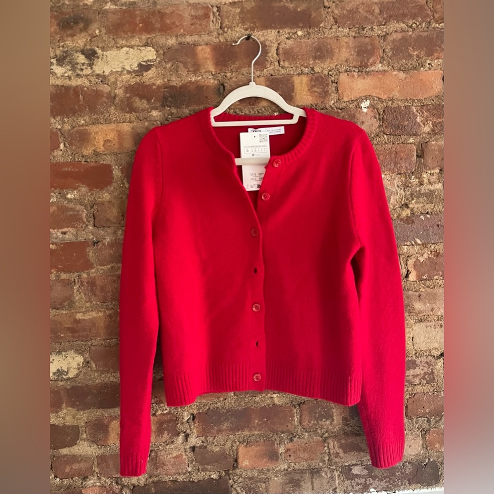 Zara 100% Wool Cardigan